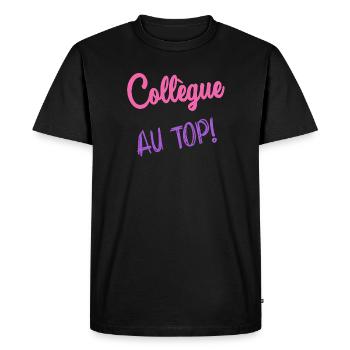 COLLEAGUE. RETIREMENT. RETIREMENT. RETIRED - Men's Premium Organic T-Shirt - black - Front - Nico (187cm)