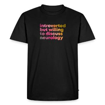 Neurologie Neurologie Neurologie - T-shirt Premium bio Homme - noir - Devant - Nico (187cm)
