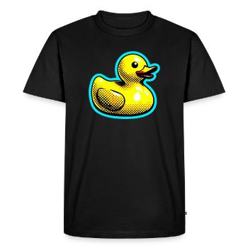 Caneton Canard Canard Canard - T-shirt Premium bio Homme - noir - Devant - Nico (187cm)