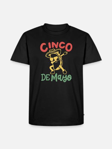 Cinco de Mayo Dabbing Taco - Männer Premium Bio T-Shirt - Schwarz