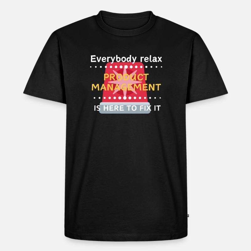 Everbody Relax - Männer Premium Bio T-Shirt - Schwarz