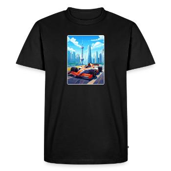 Shanghai Circuit Motorsport Race China Travel Card - T-shirt Premium bio Homme - noir - Devant - Nico (187cm)