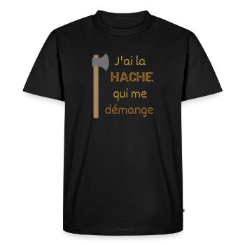 I've got an itchy axe - Men's Premium Organic T-Shirt - black - Front - Nico (187cm)