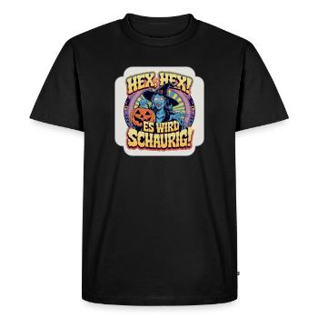 Sorcière effrayante d’Halloween, ça va être effrayant - T-shirt Premium bio Homme - noir - Devant - Nico (187cm)
