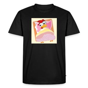Poules Élevage de poulets - COUCHAGE AU LIT - T-shirt Premium bio Homme - noir - Devant - Nico (187cm)