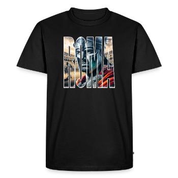 ROMA - T-shirt Premium bio Homme - noir - Devant - Nico (187cm)