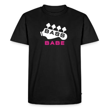 Bass Babe Pour Femme Bassiste - T-shirt Premium bio Homme - noir - Devant - Nico (187cm)