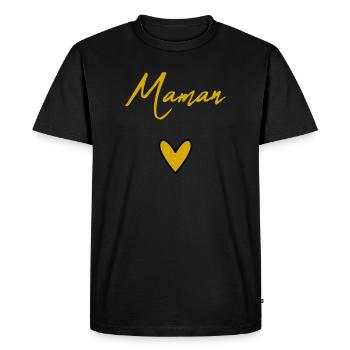 BONNE FÊTE. BONNE FÊTE MAMAN. MAMAN - T-shirt Premium bio Homme - noir - Devant - Nico (187cm)