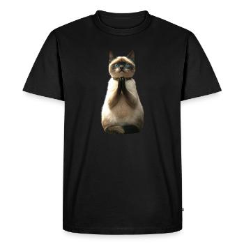 Birman Cat Sacred Birman Cat Cute Birman Cats - Men's Premium Organic T-Shirt - black - Front - Nico (187cm)