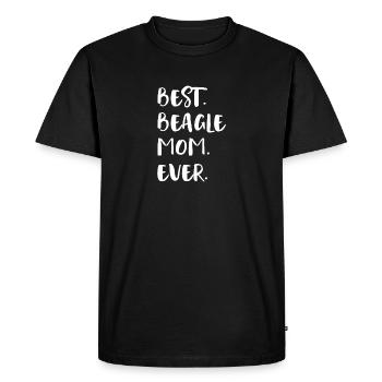 Beagle - T-shirt Premium bio Homme - noir - Devant - Nico (187cm)