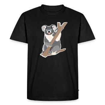 Koala Koala Bear - Men's Premium Organic T-Shirt - black - Front - Nico (187cm)