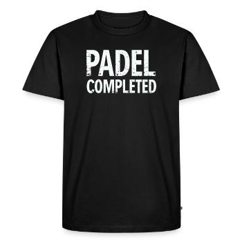 Chemise de padel Padel Complete Hoodie Design - T-shirt Premium bio Homme - noir - Devant - Nico (187cm)