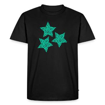 STAR. CHRISTMAS. MERRY CHRISTMAS. MERRY CHRISTMAS - Men's Premium Organic T-Shirt - black - Front - Nico (187cm)