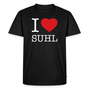J’ADORE SUHL - T-shirt Premium bio Homme - noir - Devant - Nico (187cm)