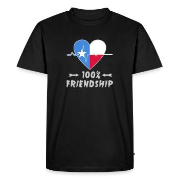 La Somalie et la Pologne : amitié à 100 % - T-shirt Premium bio Homme - noir - Devant - Nico (187cm)