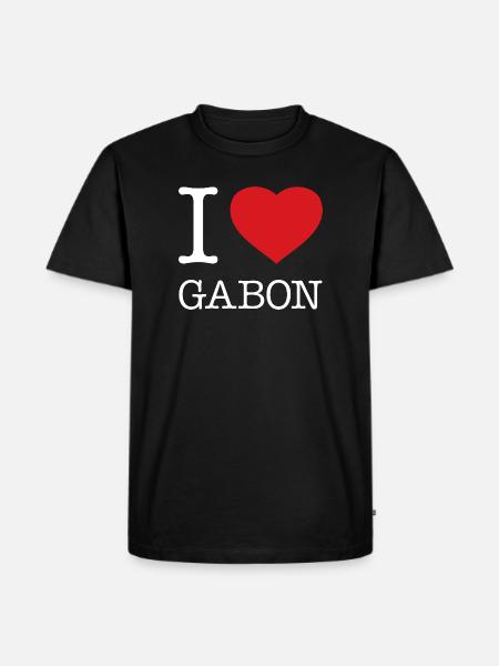J’ADORE LE GABON - T-shirt Premium bio Homme - noir