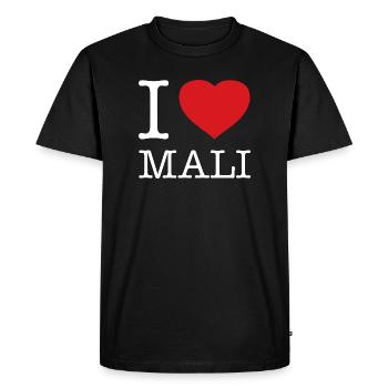 J’ADORE MALI - T-shirt Premium bio Homme - noir - Devant - Nico (187cm)