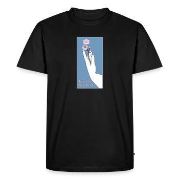 You are beautiful - Men's Premium Organic T-Shirt - black - Front - Nico (187cm)