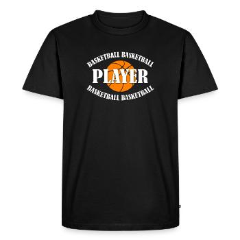 BASKETBALL PLAYER - Men's Premium Organic T-Shirt - black - Front - Nico (187cm)