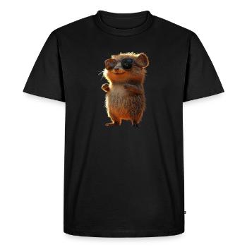 Quokka Be Quokka Heureux Australie Sourire Quokkas - T-shirt Premium bio Homme - noir - Devant - Nico (187cm)