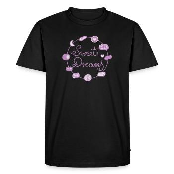 Faites de beaux rêves - T-shirt Premium bio Homme - noir - Devant - Nico (187cm)
