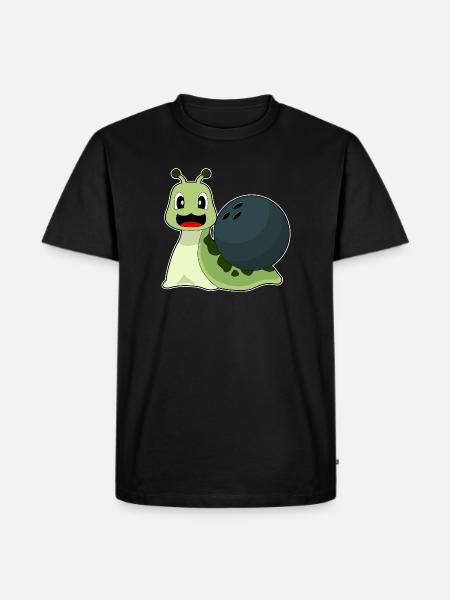 Snail Bowling Bowling Ball - Men's Premium Organic T-Shirt - black