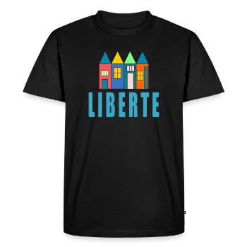 anniversaire. anniversaire décennie. humour. drôle - T-shirt Premium bio Homme - noir - Devant - Nico (187cm)