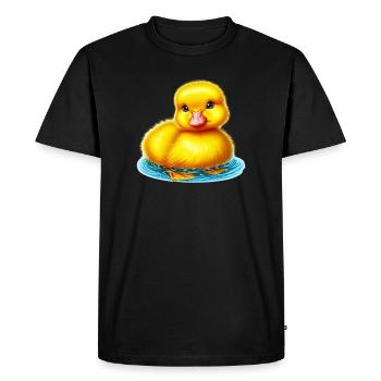 Caneton Canard Canard Canard - T-shirt Premium bio Homme - noir - Devant - Nico (187cm)
