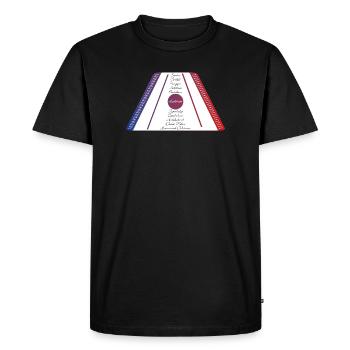 Dulcimer blue red - Men's Premium Organic T-Shirt - black - Front - Nico (187cm)