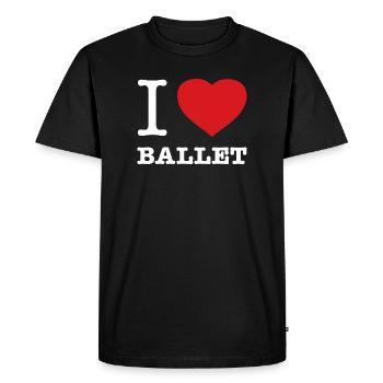 J’ADORE LA DANSE CLASSIQUE - T-shirt Premium bio Homme - noir - Devant - Nico (187cm)