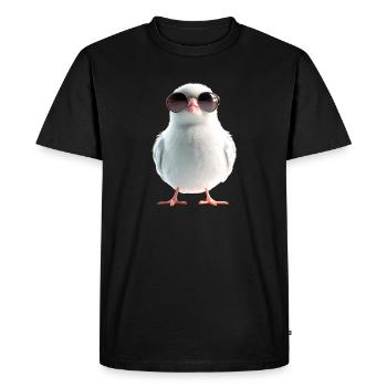 Pigeon Blanc Pigeon de ville Pigeon ramier Colombes blanches - T-shirt Premium bio Homme - noir - Devant - Nico (187cm)