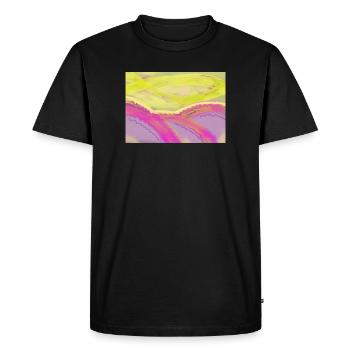 Trois Soleils - T-shirt Premium bio Homme - noir - Devant - Nico (187cm)