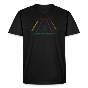 Dulcimer Family Colorful - Men's Premium Organic T-Shirt - black - Front - Nico (187cm)
