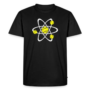 Maillot Tennis Physics blanc - T-shirt Premium bio Homme - noir - Devant - Nico (187cm)