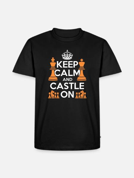 Keep Calm And Castle On - Men's Premium Organic T-Shirt - black