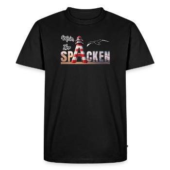 Bonjour votre SPACKEN - T-shirt Premium bio Homme - noir - Devant - Nico (187cm)
