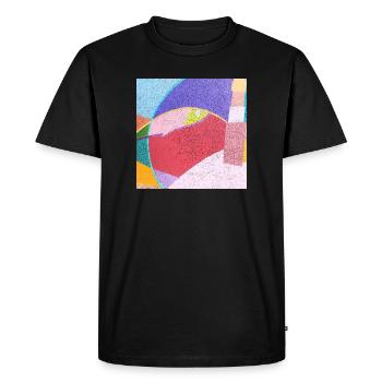 Peintures murales colorées - T-shirt Premium bio Homme - noir - Devant - Nico (187cm)