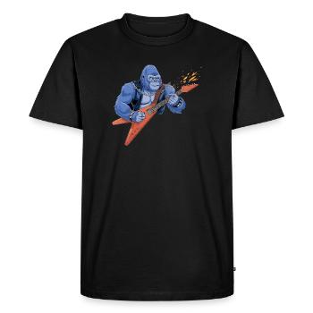 Gorille à bascule - T-shirt Premium bio Homme - noir - Devant - Nico (187cm)