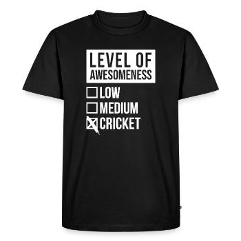 Cricket Cricket Cricket - Men's Premium Organic T-Shirt - black - Front - Nico (187cm)