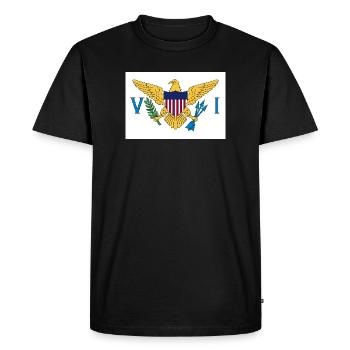 U.S. Virgin Islands - Men's Premium Organic T-Shirt - black - Front - Nico (187cm)