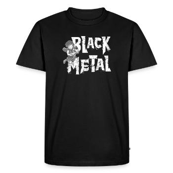 BLACK METAL - Men's Premium Organic T-Shirt - black - Front - Nico (187cm)