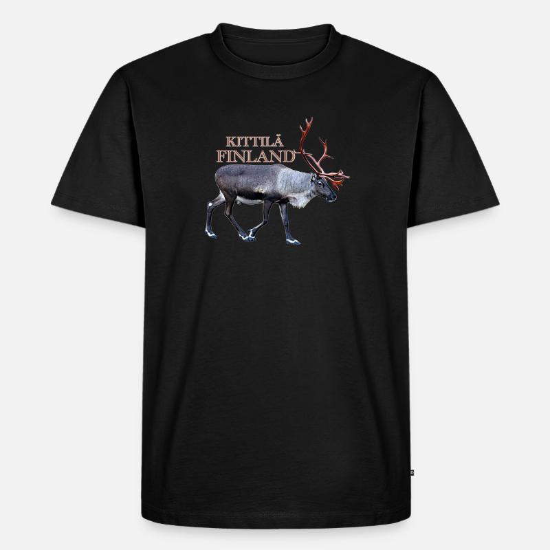 Kittilä - Männer Premium Bio T-Shirt - Schwarz