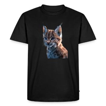 Lynx Chat sauvage Grands chats Chats Mignon Lynx - T-shirt Premium bio Homme - noir - Devant - Nico (187cm)
