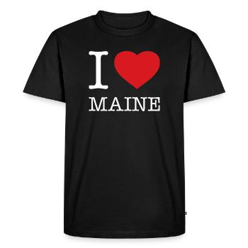 J’ADORE LE MAINE - T-shirt Premium bio Homme - noir - Devant - Nico (187cm)