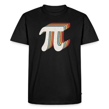 Happy Pi Day - Men's Premium Organic T-Shirt - black - Front - Nico (187cm)