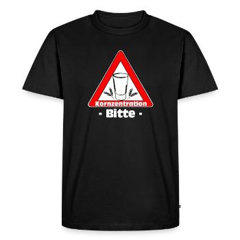 Grain , Fête , Grain de blé ,Grain Fun Shirt(25 - T-shirt Premium bio Homme - noir - Devant - Nico (187cm)
