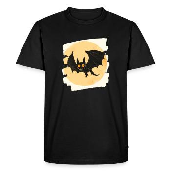 Chauve-souris rétro - T-shirt Premium bio Homme - noir - Devant - Nico (187cm)