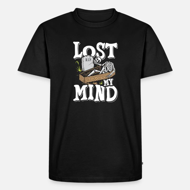 Lost my mind - Männer Premium Bio T-Shirt - Schwarz