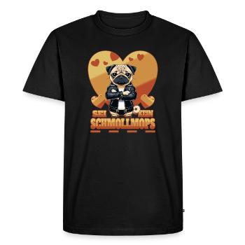 Carlin boudeur - T-shirt Premium bio Homme - noir - Devant - Nico (187cm)