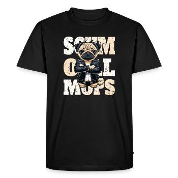 Carlin boudeur - T-shirt Premium bio Homme - noir - Devant - Nico (187cm)